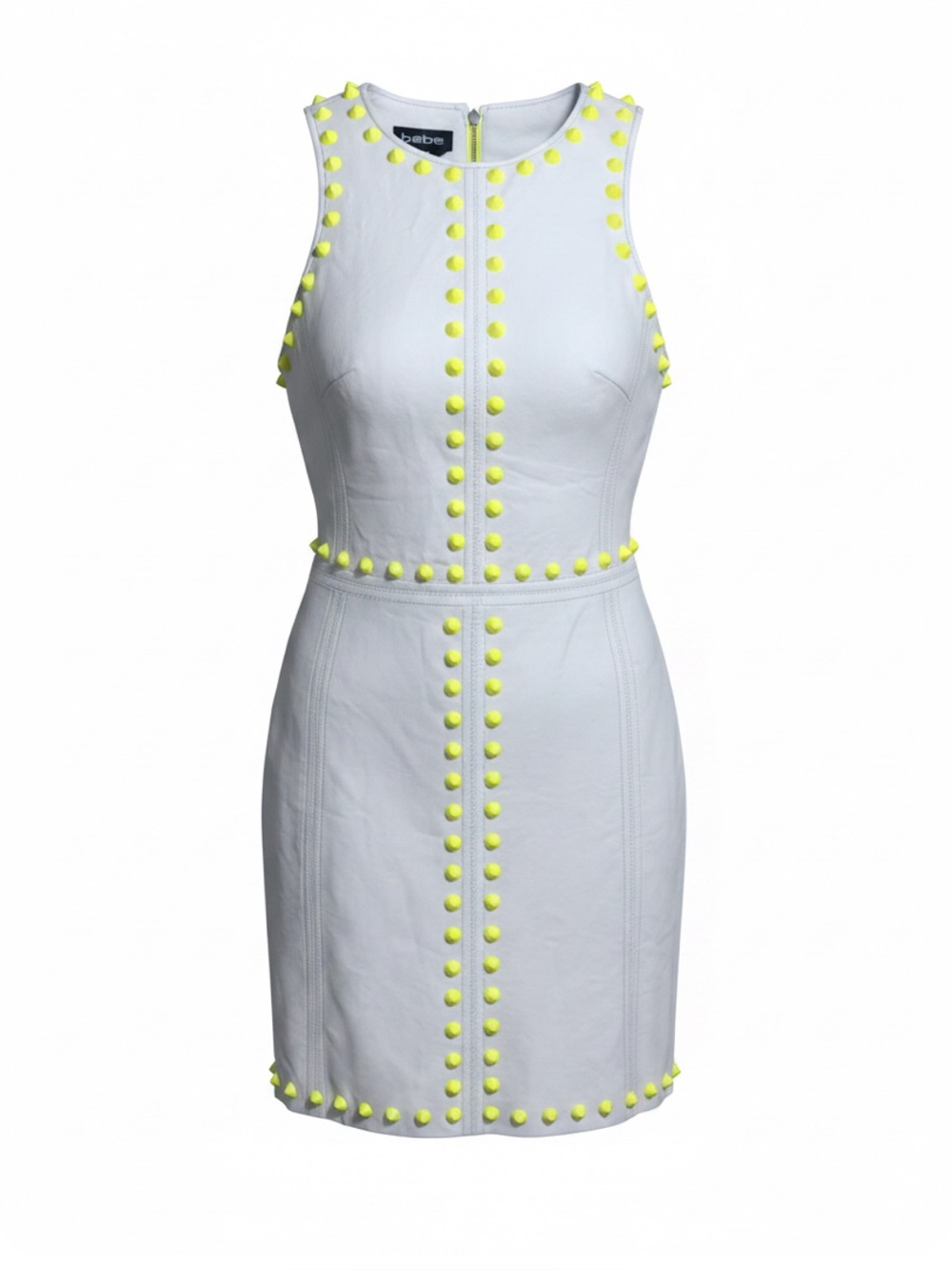 Bebe Dress with Yellow Studded Accents Size 4